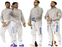 Luca Curatoli, Italian Athlete, Fencing Champion, European Medallist, Olympic Contender PNG