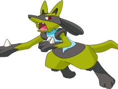 Lucario Pokemon, Sinnoh Region, Aura Sensing, Steel Type, Mega Evolution PNG