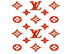 Lv Pattern, Trendy Print, Stylish Repeat, Decorative Texture, Unique Motif PNG