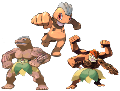 Machoke Pokemon, Fighting Type, Strong Fighter, Trainer Battle, Muscle Power PNG
