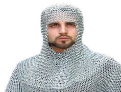 Mail Coif Armor, Protective Helmet, Historical Armor, Medieval Headgear, Knights Attire PNG