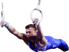 Marco Lodadio, Olympic Competitor, Gymnastics Champion, Vault Performer, Artistic Gymnast PNG