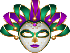Mardi Gras Mask, Colorful, New Orleans, Carnival, Beads PNG