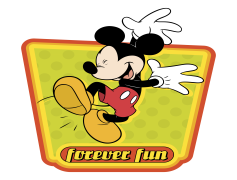 Mickey Mouse Logo, Classic Emblem, Whimsical Branding, Iconic Symbol, Playful Representation PNG