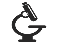 Microscope Silhouette, Science, Research, Equipment, Study PNG