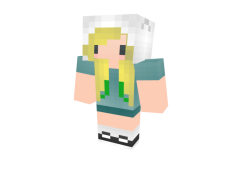 Minecraft Girl Skin, Game Character, Creative Skin, Pixel Art, Custom Appearance PNG