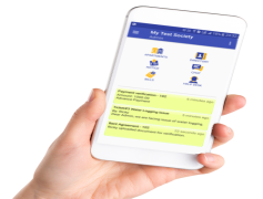 Mockup Hand Holding Smartphone, Technology Showcase, User Interaction, Modern Lifestyle, Mobile Device PNG