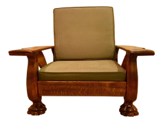 Morris Chair, Upholstered Seating, Victorian Style, Armchair, Home Decor PNG