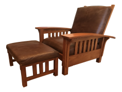 Morris Chair, Vintage Furniture, Arts And Crafts, Upholstered Seating, Wooden Frame PNG