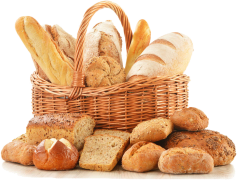 Multi Grain Bread Slices Wicker Basket, Eco-Friendly Storage, Stylish Serving Basket, Healthy Grain Loaf, Fresh Bread Holder PNG