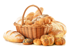 Multi Grain Bread Slices Wicker Basket, Fresh Bread Container, Natural Fiber Basket, Rustic Bread Holder, Home Decor Basket PNG