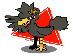 Murkrow Pokemon, Flying Ability, Shadowy Presence, Crow-Like, Sinnoh Region PNG