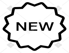 New Icon, Stylish Representation, Updated Token, Trendy Sign, Fresh Emblem PNG