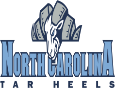 North Carolina Tar Heels Logo, Team Identity, Carolina Blue, University Spirit, Iconic Emblem PNG