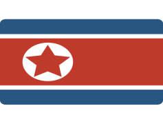North Korea Flag, Korean Peninsula, Red Star, Blue Stripes, Juche Ideology PNG