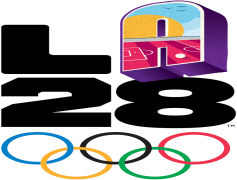 Olympics 2028 Logo, Emblem, Sports, Symbol, Celebration PNG