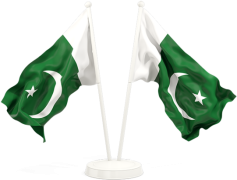 Pakistan Flag, National Symbol, Independence, Green Field, White Crescent PNG