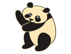 Panda Bear, Bamboo, Mammal, Black And White, Nature PNG