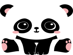 Panda, Cute, Black, Endangered, Animal PNG