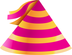 Party Birthday Hat, Celebration Accessory, Special Occasion Wear, Colorful Party Attire, Festive Headwear PNG