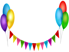 Party Flags, Themed Bunting, Festive Pennants, Party Decorations, Decorative Flags PNG