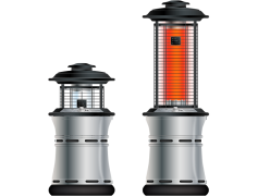 Patio Heater, Stylish Decor, Garden Warmth, All-Weather Use, Outdoor Heating PNG