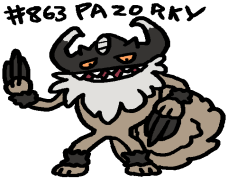 Perrserker Pokemon, Steel Type, Agile Attacker, Unique Evolution, Fierce Hunter PNG