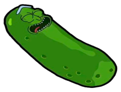 Pickle Rick, Madness, Adventure, Survival, Humor PNG
