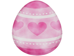 Pink Easter Egg, Holiday Symbol, Family Gathering, Seasonal Joy, Egg Hunt PNG