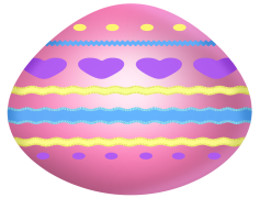 Pink Easter Egg, Spring Celebration, Seasonal Symbol, Joyful Moments, Family Gathering PNG