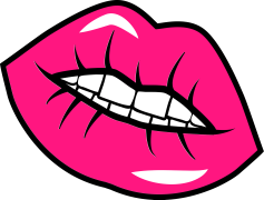 Pink Lips, Vibrant, Kiss, Glossy, Beauty PNG