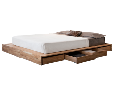 Platform Bed, Sleek Design, Contemporary Aesthetic, Modern Furniture, Mattress Support PNG