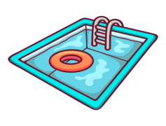 Pool Fun, Pool Party, Poolside Relaxation, Pool Safety, Pool Accessories PNG