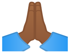 Prayer Hands Emoji, Blessing, Unity, Gratitude, Meditation PNG