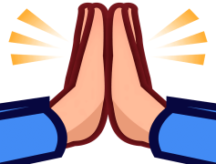 Prayer Hands Emoji, Devotion Icon, Faith Gesture, Prayer Gesture, Gratitude Sign PNG