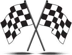 Racing Flag, Motorsport Flag, Speed Indicator, Checkered Banner, Race Signal PNG