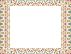 Rectangle Antique Border, Ornate Edging, Decorative Perimeter, Timeless Frame, Vintage Frame PNG