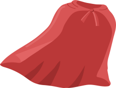 Red Cape, Superhero, Bold, Elegance, Magic PNG