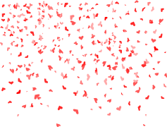 Red Confetti, Celebration, Party, Fun, Event PNG Free Background