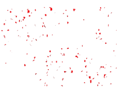 Red Confetti, Celebration, Party, Fun, Event PNG HD File