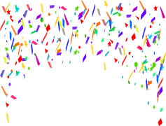 Red Confetti, Fun, Event, Party, Decoration PNG