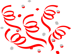 Red Confetti, Joyful, Decoration, Event, Fun PNG