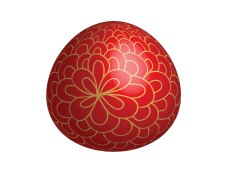 Red Easter Egg, Seasonal Treat, Spring Celebration, Family Gathering, Egg Hunt PNG