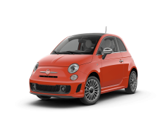 Red Fiat, Stylish Ride, Urban Commuter, Fuel Efficient, Compact Car PNG