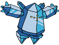 Regice Pokemon, Ice Type, Ancient Pokémon, Frigid Temperatures, Hoenn Region PNG