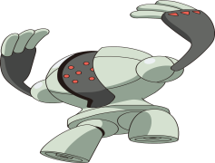 Registeel Pokemon, Iron Defense, Ancient Guardian, Steel Type, Pokedex Entry PNG