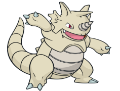 Rhydon Pokemon, Heavyweight, Evolution, Hoenn Region, Dual-Type PNG