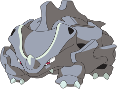 Rhyhorn Pokemon, Rock-Type, Strong Horn, Ground-Type, Evolved Form PNG