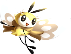 Ribombee Pokemon, Bug Type, Pollinator, Pollen Manipulation, Fairy Type PNG