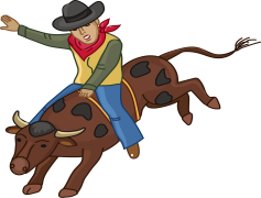 Rodeo, Competition, Bull Riding, Roping, Cowboy PNG